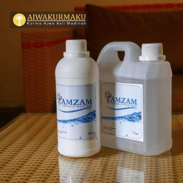 

Air Zamzam Asli Kemasan Ukuran 1/2 Liter
