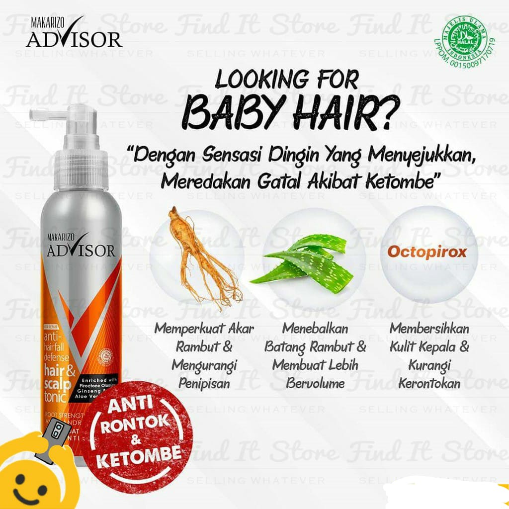 MAKARIZO ADVISOR HAIR & SCALP TONIC 145ML / MAKARIZO HAIR TONIC 145ML / HAIR TONIC