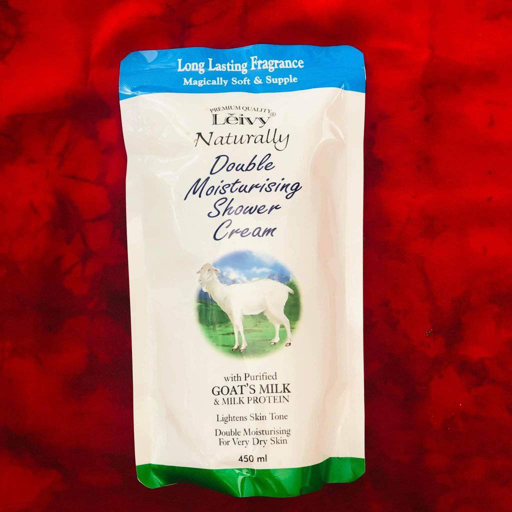 Jual LEIVY SHOWER CREAM GOATS MILK REFILL (450 ML) LEIVY SHOWER CREAM