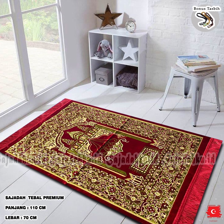 Sajadah Turki Super Soft Besar SUPER SPIEGEL Uk.110 X 70 Perlengkapan Sholat