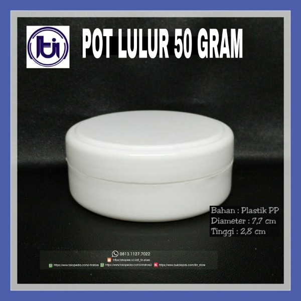 POT LULUR 50 GRAM / WADAH LULUR 50GR / POT CREAM 50 GR