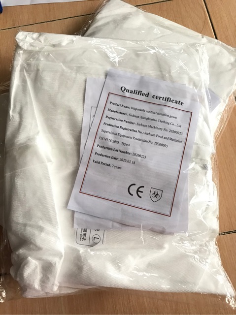 BARANG IMPOR! Medical Hazmat Anti Corona Baju APD READYSTOCK! Disposable Medical Gown READY!