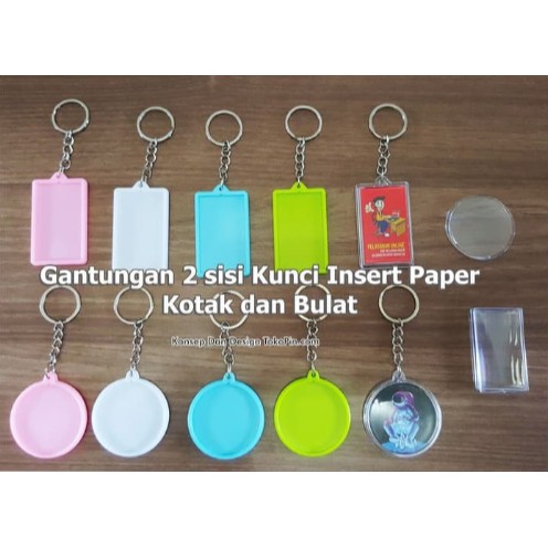 Gantungan Kunci Insert Paper