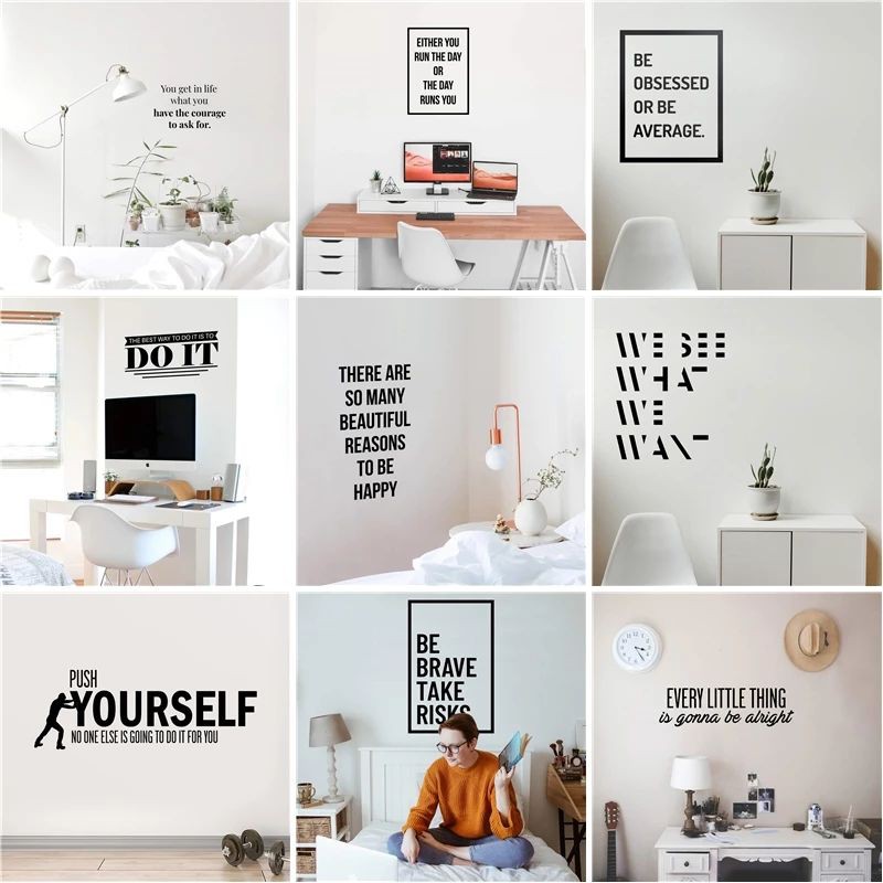 STIKER DINDING WALLPAPER KAMAR QUOTES MOTIVASI STICKER DINDING DECALS VINYL CUSTOM TEMBOK KACA
