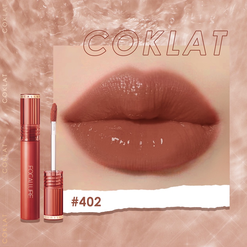 [BPOM]FOCALLURE Jelly-Clear Dewy Lip Tint--Tahan lama Lipstick-#402