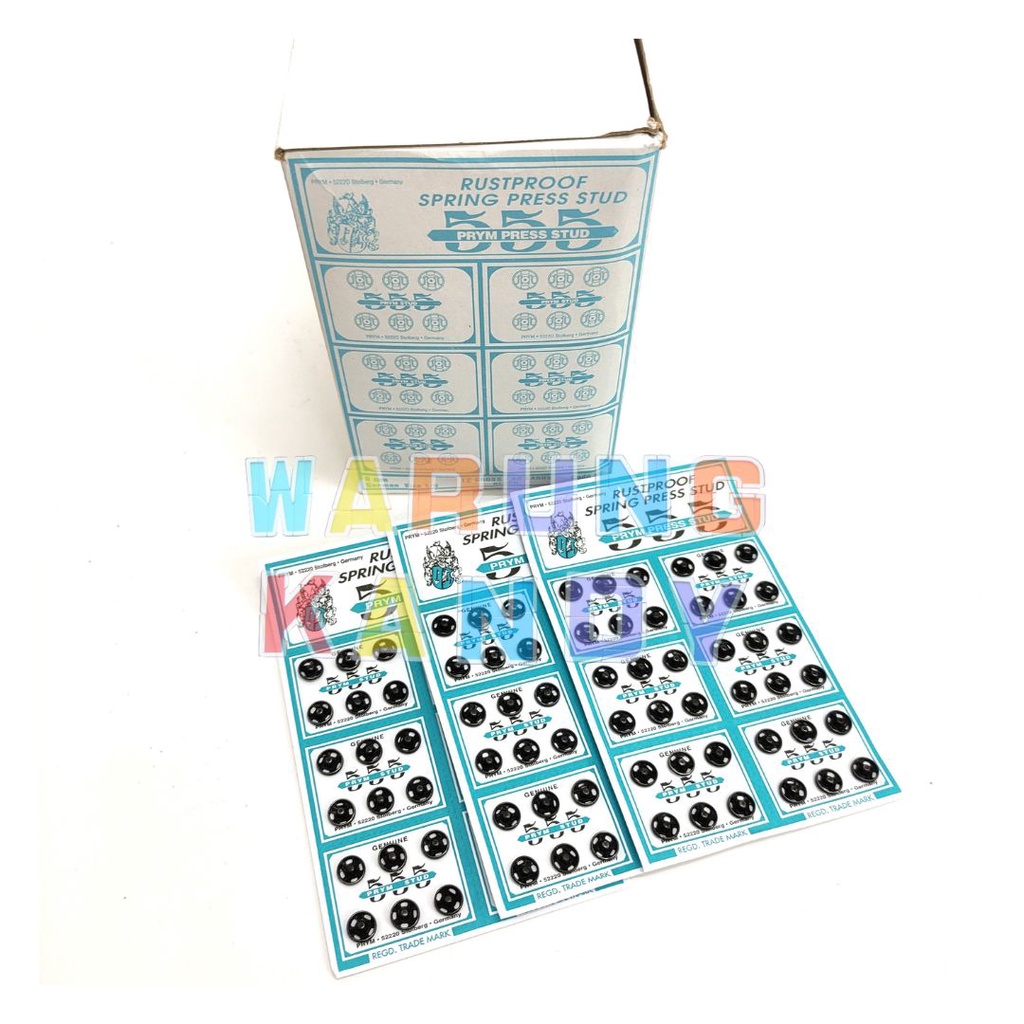 Kancing Cetet 555 Hitam – 8mm DUS