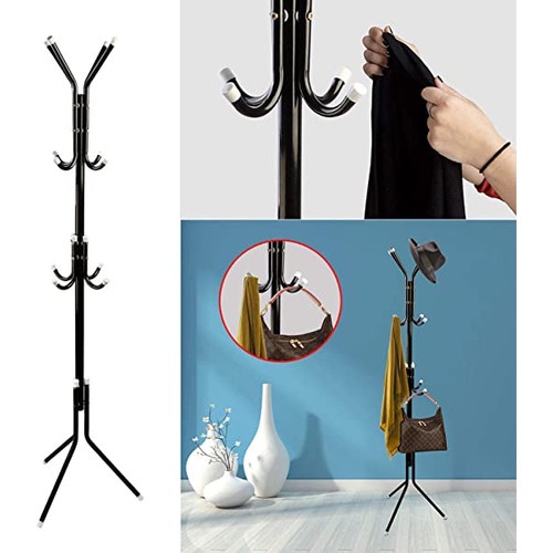 Shenar rak tas/gantungan berdiri Gantungan topi dan Baju gantungan baju Stand Hanger Gantungan Baju Coat Rack Gantungan Tas aesthetic