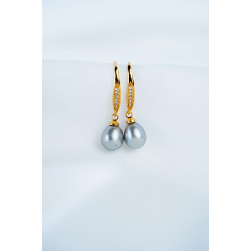 Anting lapis emas mutiara air tawar asli lombok Anting anting wanita Anting mutiara lombok asli Anti