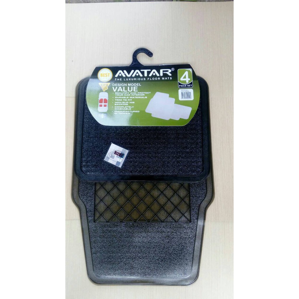 Karpet Mobil Universal Hitam Transparan