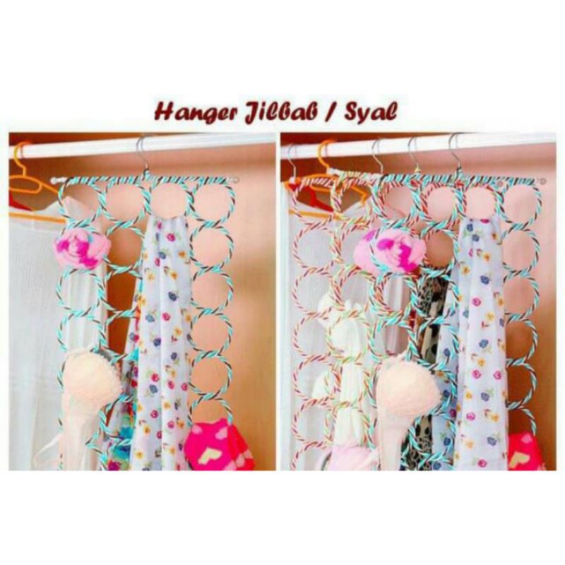 Hanger jilbab / syal / kerudung / bulat