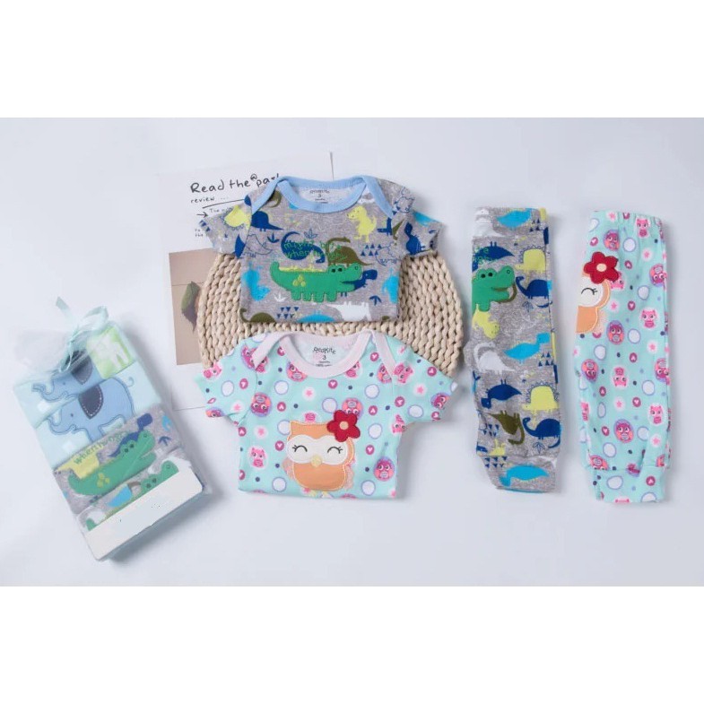 Carter Setelan Piyama Bayi Mix Lengan Pendek Celana Panjang 2in1 P045