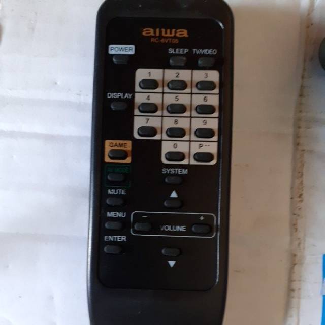 REMOTE REMOT TV AIWA RC-6VT05 UNTUK TV TABUNG SLIM FLAT