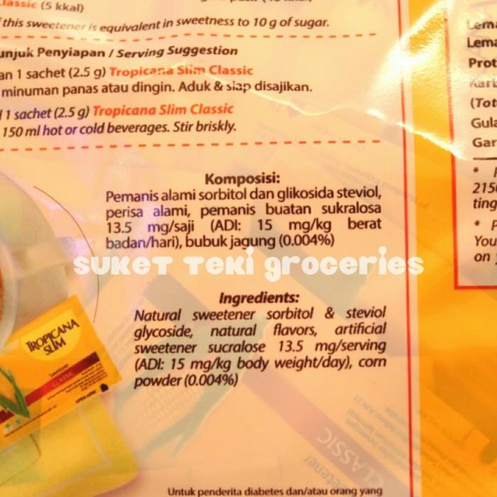 

Tropicana Slim Classic 160 Sweetener Sachet 2.5gr Murah READY Berkualitas