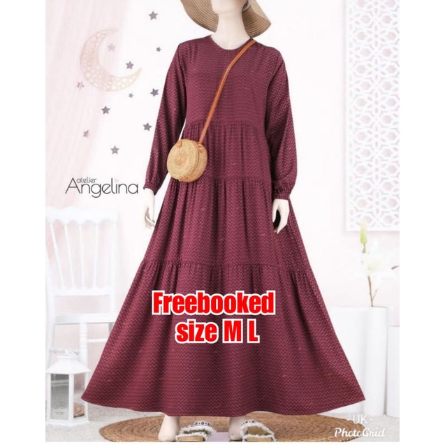 Bella Smiley Maroon size M dan L by Atelier Angelina