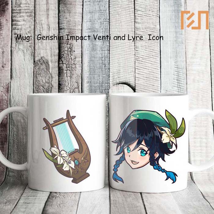 Mug Genshin Impact Venti and Lyre icon