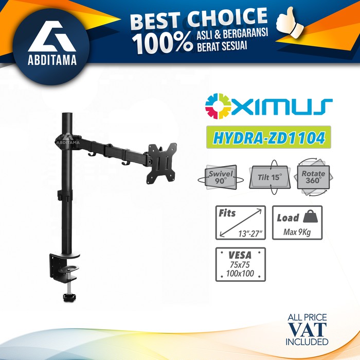 BRACKET MEJA LCD LED TV 1 Monitor 13&quot; - 27&quot; OXIMUS HYDRA ZD1104