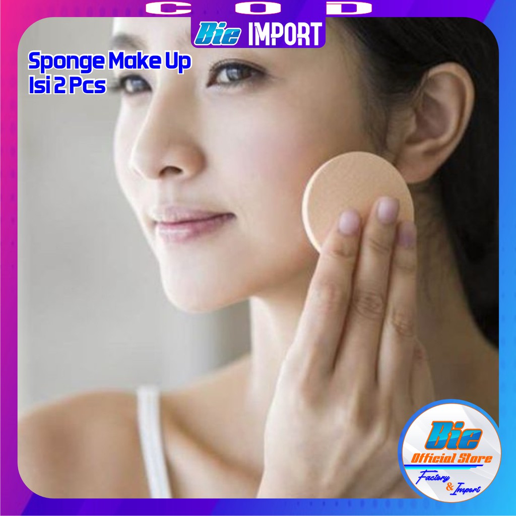 isi 2 Spon Bedak Basah Import / Sponge Make Up