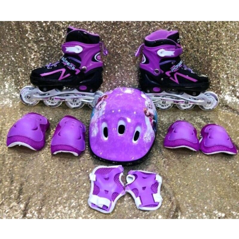 Sepatu Roda Anak / Inline Skate Fullset DEKKER ( Bisa Set Model BAJAJ )