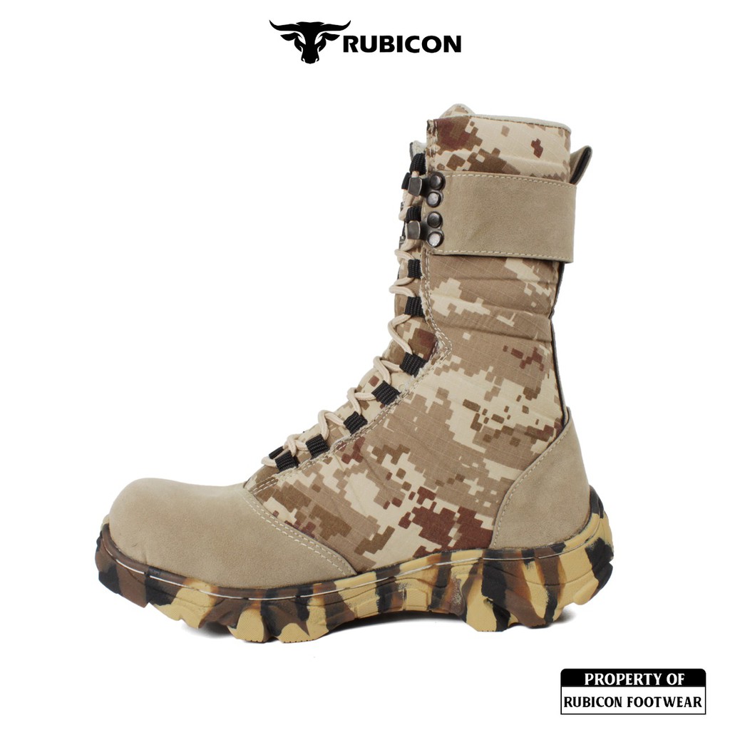 BIG PROMO | RUBICON PDL NINJA ARMY SEPATU PDL TACTICAL TRACKING UJUNG BESI HIKING RIDING TOURING PRIA