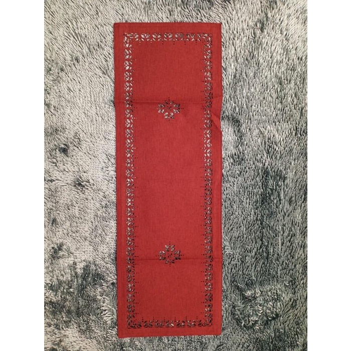 Taplak Meja Tamu Kain 33X100Cm Polos