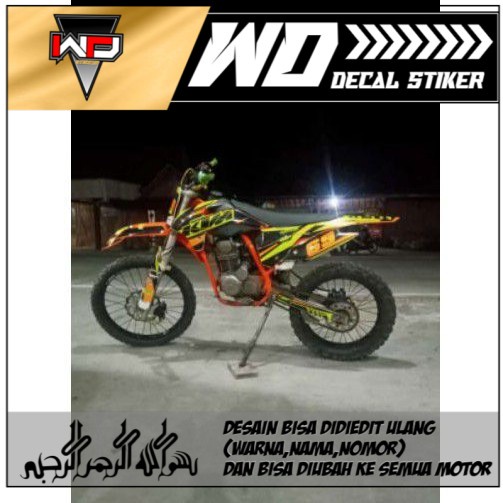 

Decals sticker ktm motif orens stabilo