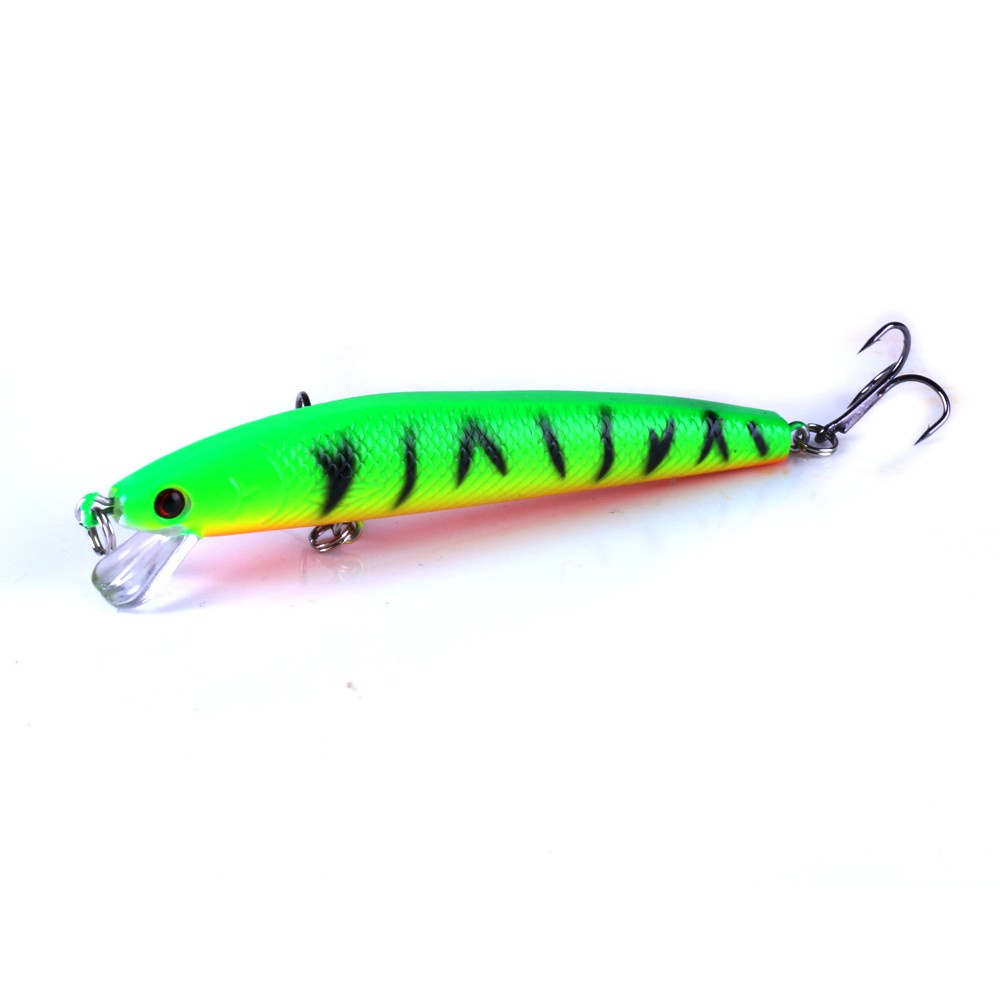 Hengjia 5pcs / Set Umpan Pancing Tiruan Bentuk Ikan Kecil Warna Hijau