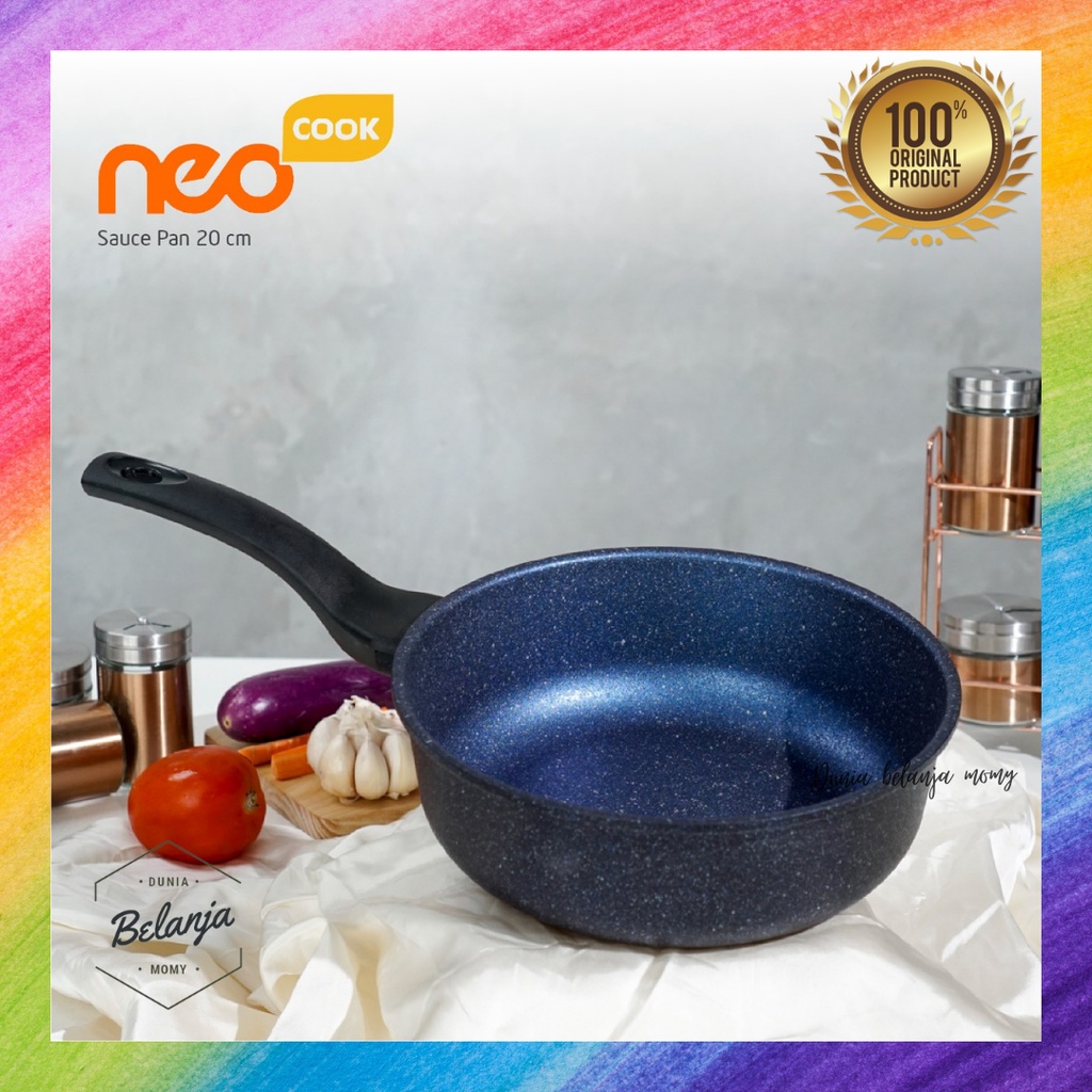 Neocook Sauce Pan 20 cm Panci Susu Dengan 11 Lapisan Megastone Anti Lengket