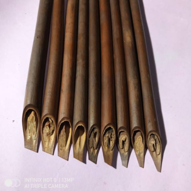 

25cm Sudah diraut Pena kaligrafi handam pakis kalam qolam harga termurah