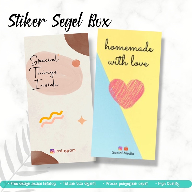 

Stiker Segel Box • Seal Box • Label Packaging • Stiker Label • Segel Box Hampers