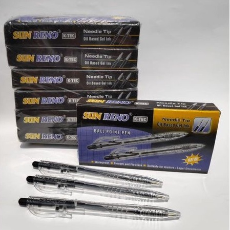 

Ballpoint Pen, Pulpen, Bolpen merk SUNRENO K-TEC, 1 dus (12pcs) made in Indonesia