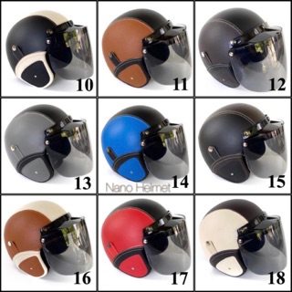 Helm Bogo Kaca Datar Flat Muat Sampai L Standart Retro SNI ...