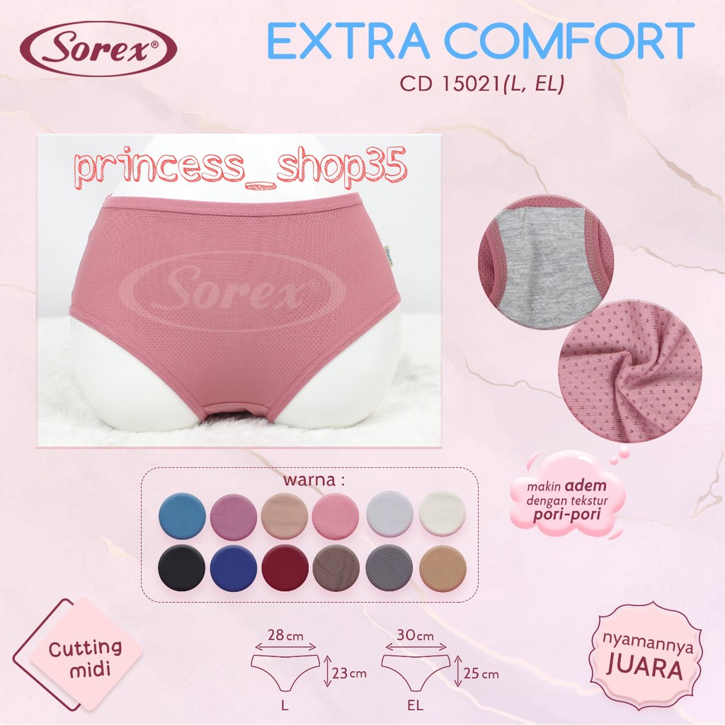 Celana dalam wanita Sorex 15021 serat jeruk/CD Sorex | Shopee Indonesia