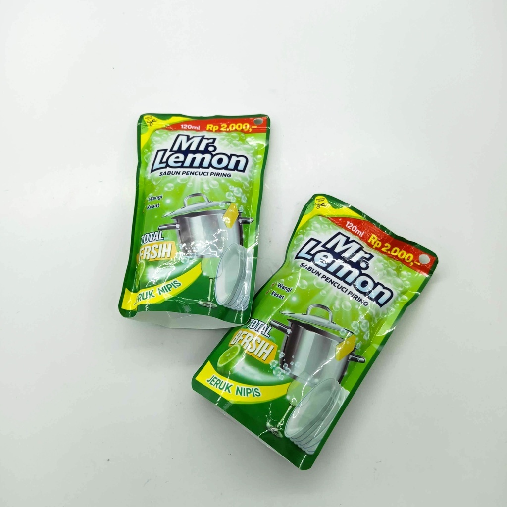 Mr. Lemon Sabun Pencuci Piring Jeruk Nipis Pouch 3pcs x 120Ml