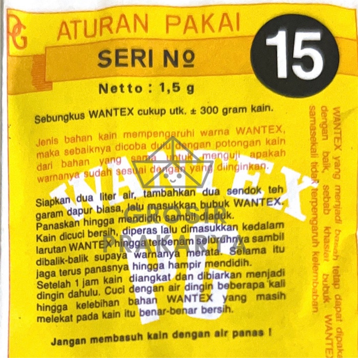 35 Warna Paket Wantex Super Lengkap Pewarna Kain Merk Cap Padi Gunting Grosir Bundle DIY Tie Dye Sumbo Jumput Wenter Komplit Bahan Katun Kanvas Corduroy Pewarna Jeans Ikat Celup Serbuk Wantek Bubuk Best Seller Warna Pekat Grosir Prakarya Malang