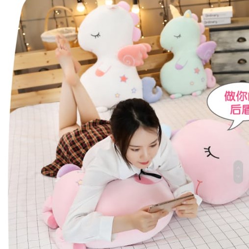 BONEKA UNICORN TERBANG LUCU LEMBUT SOFT UNICORN PLUSH DOLL IMPORT