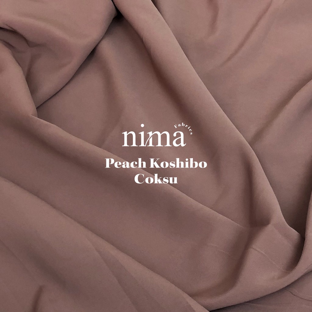 1/2 Meter Kain Peach Koshibo Premium (lebar 150cm)