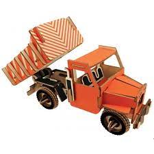 Puzzle 3D - Wooden Puzzle Dump Truck - Pazel Kayu | B053