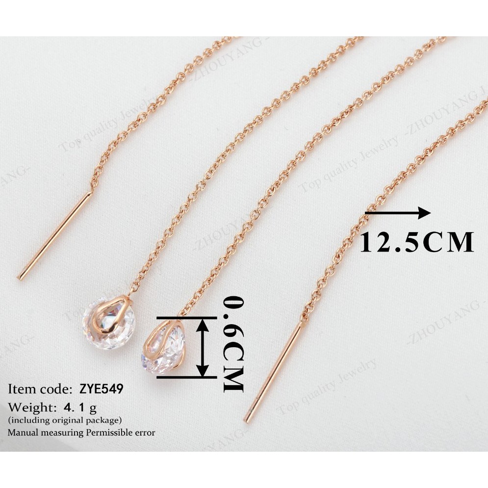 Anting Fashion Cewek Wanita Warna Silver Perak / rose gold