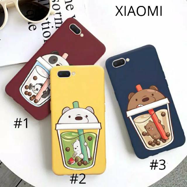 Casing We Bear Bare Milk Thai Tea Boba Xiaomi Redmi 3 4a 5a 6a 7a 8a Redmi 5 6 7 8 Softcase Hp Shopee Indonesia