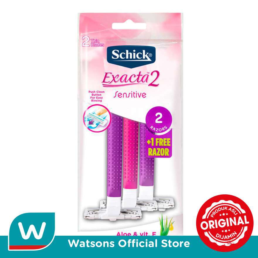 Schick Exacta 2 Sensitive Women 2 + 1 Pink