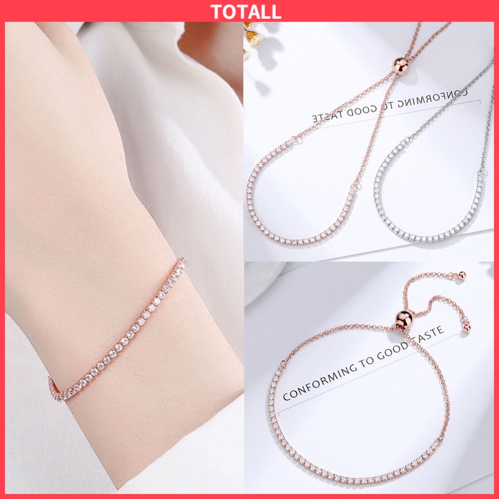 [✅READY STOCK] Gelang Fashion Wanita Serut Emas Putih Yang Bisa Disesuaikan korea Murah Jewelry Penjualan Panas Mode