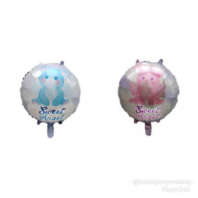 Balon foil bulat sweet angel 40cm