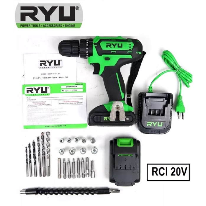 RYU BOR CAS RCI20V RYU CORDLESS IMPACT DRILL 20V