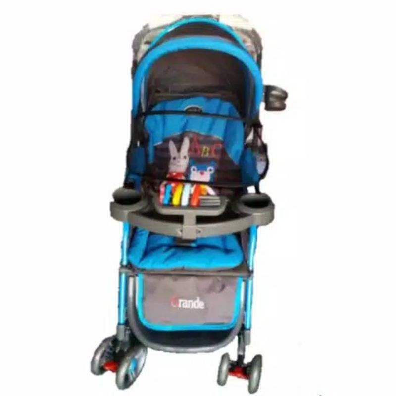 Stroller bayi murah pliko grande 268 R dorongan bayi bisa ayun dorong handle depan dan belakang