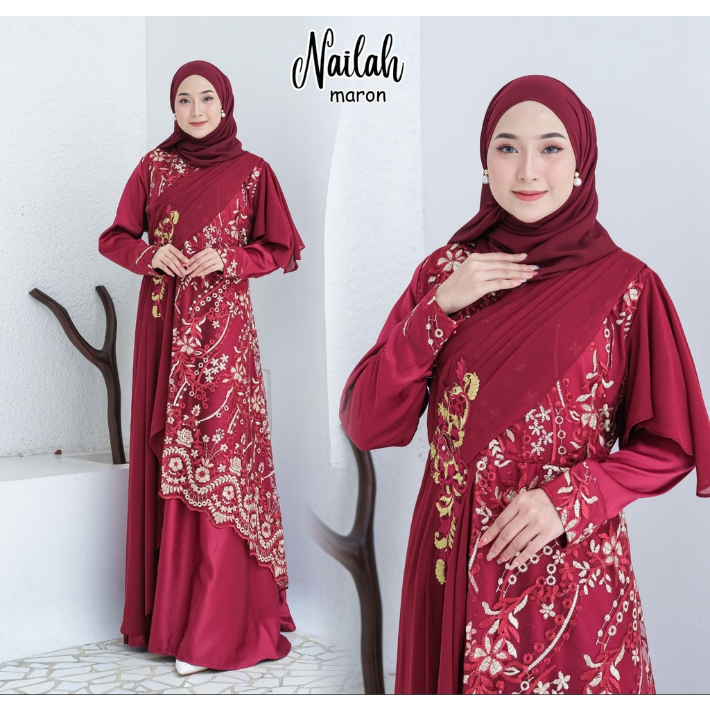 GAMIS PESTA KONDANGAN NIKAHAN NAILAH KEBAYA LAMARAN