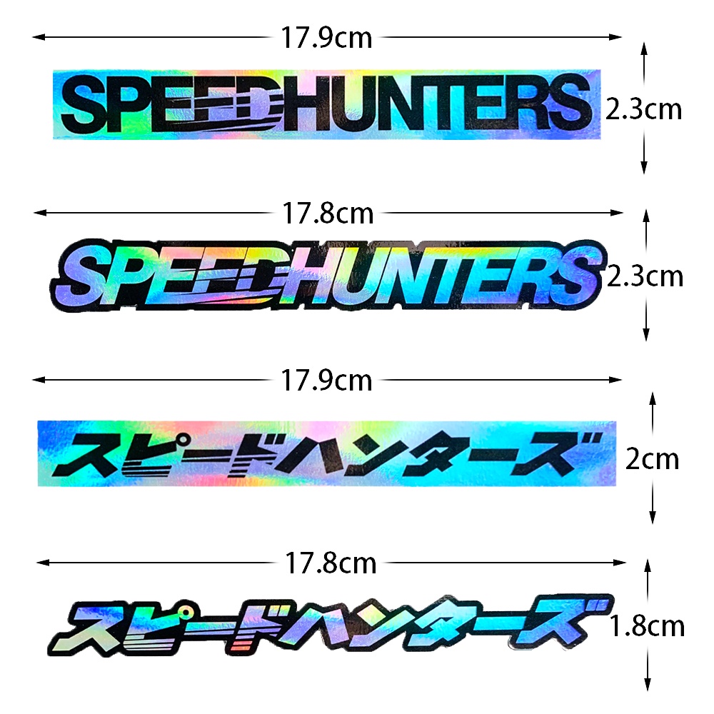 1 Pcs SPEEDHUNTERS/スピードハンターズ Stiker Mobil Reflektif Stiker Laser Pribadi