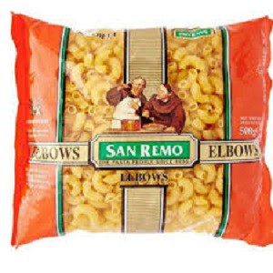 

san remo pasta elbow 500 250 gram