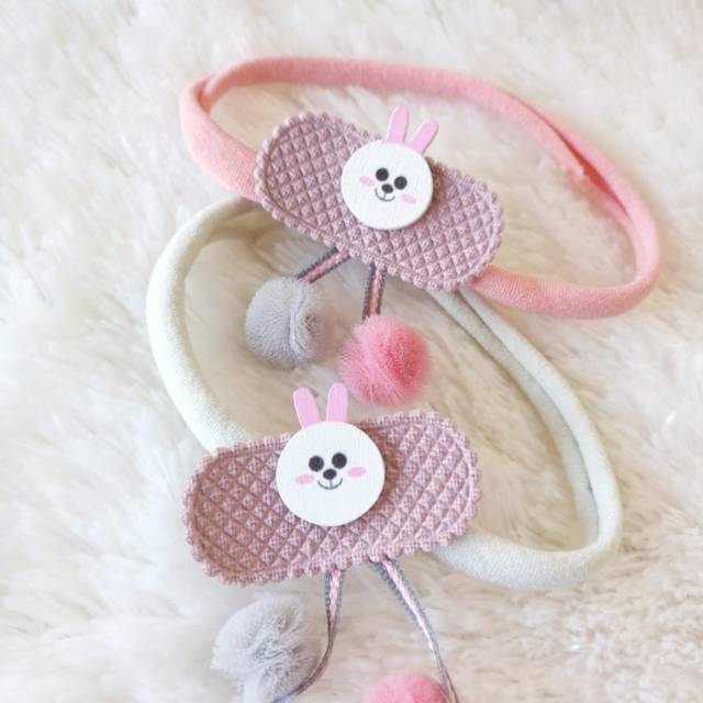 Bandana bayi headband nylon usa cute smile