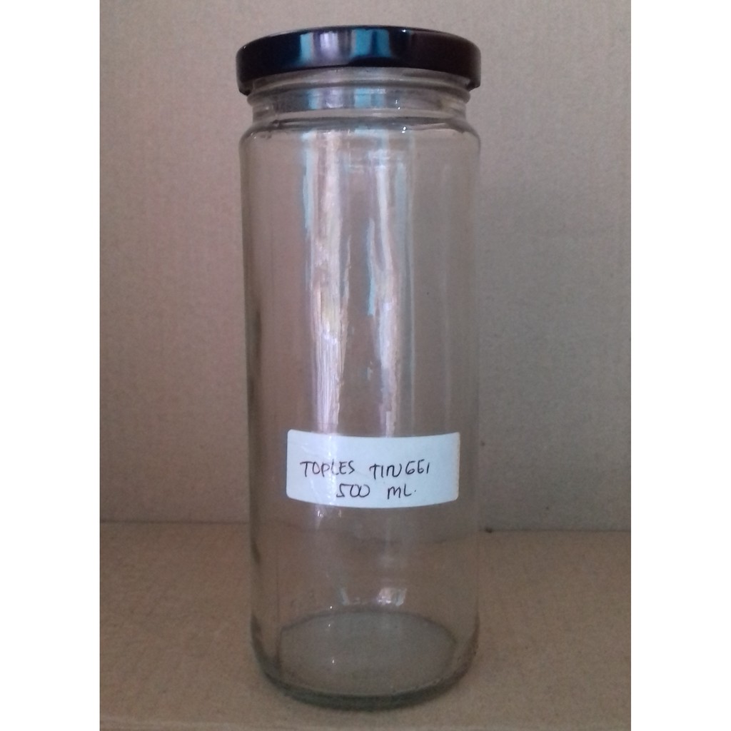 Toples / Jar Kaca 500ml - TOPLES TINGGI (6 PCS)