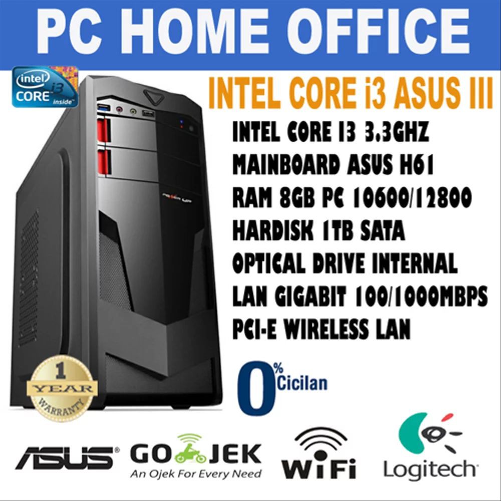 Termurah PC INTEL CORE I3 ASUS 3 Terlaris